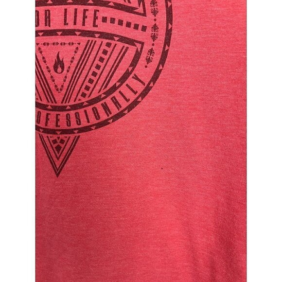Marmot For Life Born Professionally Heathered Red Tribal T Shirt Men's Large - Picture 4 of 9